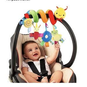 New! Spiral Car Seat, Crib & Stroller Sensory Activity Toy For Babies Up To 12m